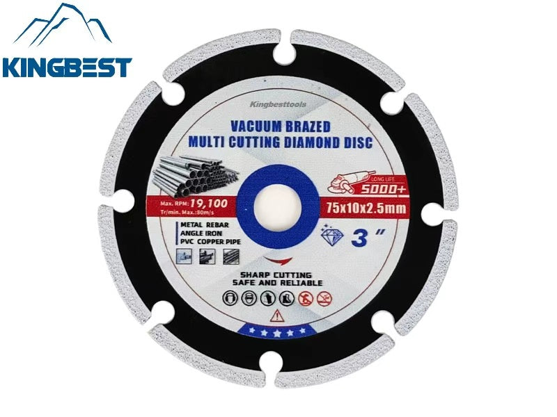 Multi Diamond Discs Vacuum Brazed Multi Cutting Diamond Discs Universal Discs 75mm