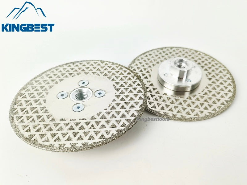 Electroplated Dual Sides Star Blade with Flange M14/125mm