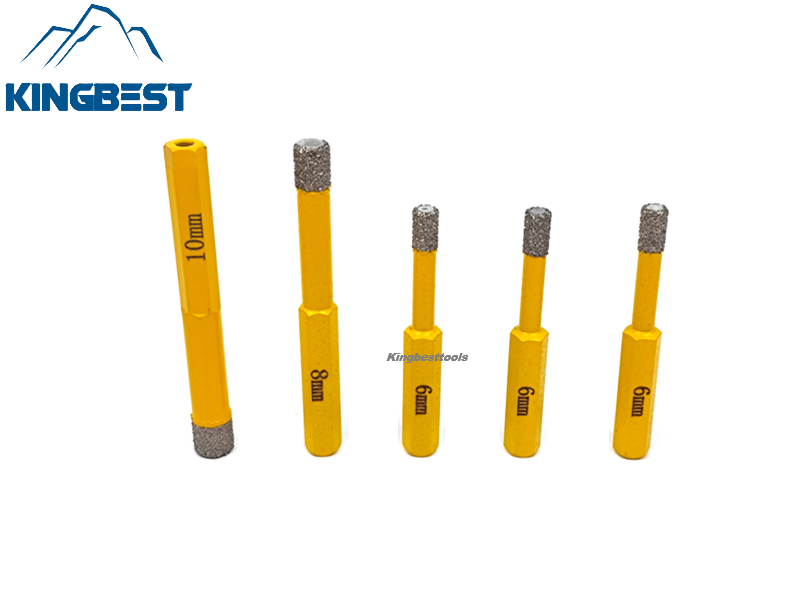 Dry Drill bits Set Tile Drilling Brazing Hole Opener Quartz Marble Glass Drill Dry Drilling Artifact