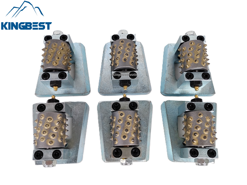 Bush Hammered Rollers with Frankfurt Grinding Head for Stone Bush hammered tools Bush Hammered Disc