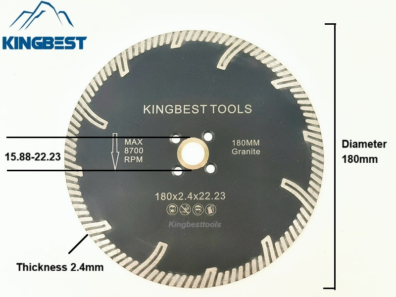 Diamond Saw Blades For Granite Turbo Blade Dry Cutting