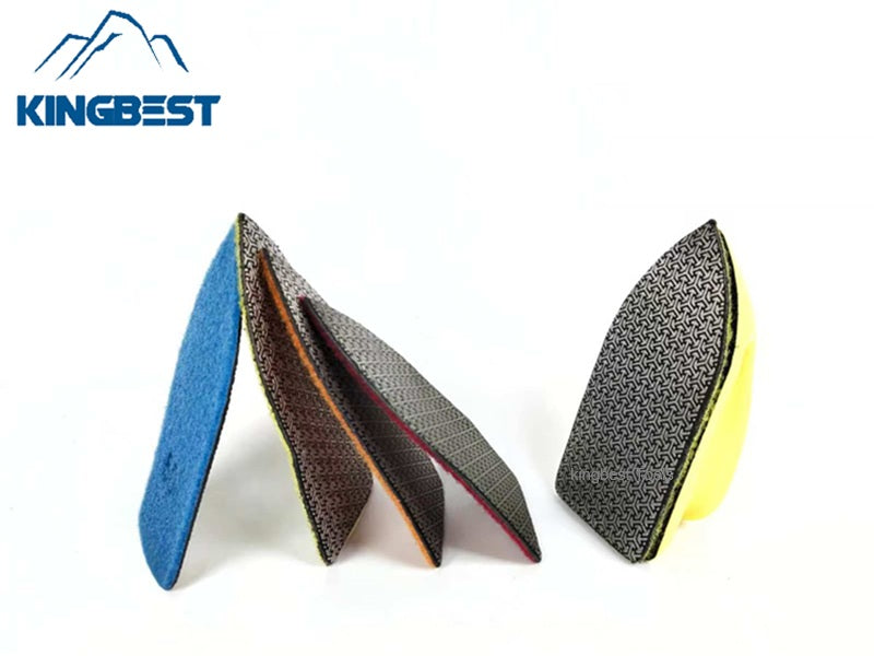 وسادات تلميع الماس المطلية كهربائيًا بمقبض - مقبض مجاني