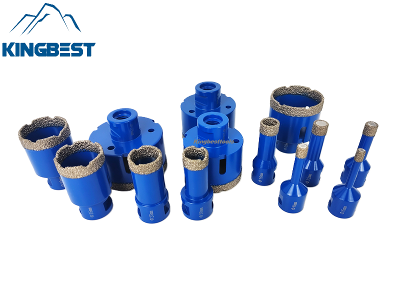 M14 Brazed Diamond Ordered Arrangement Drill Bit Hole Openers for Porcelain Dekton Tiles Ceramics Marble Granite