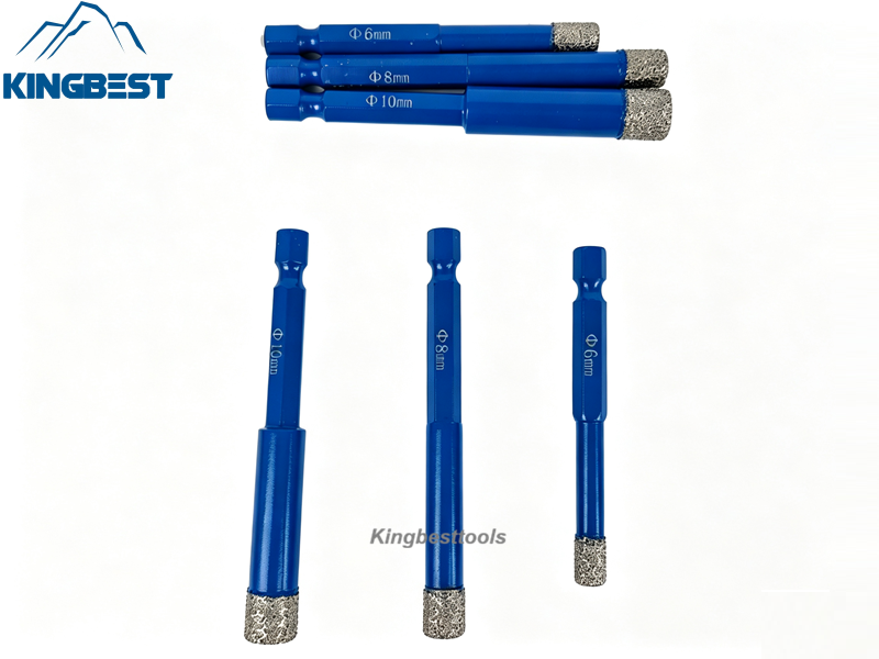 Diamond Drill Bits with Hex Shank Mini Drill Bits Hole Drilling for Ceramics Tiles Porcelain Granite Marble Stone