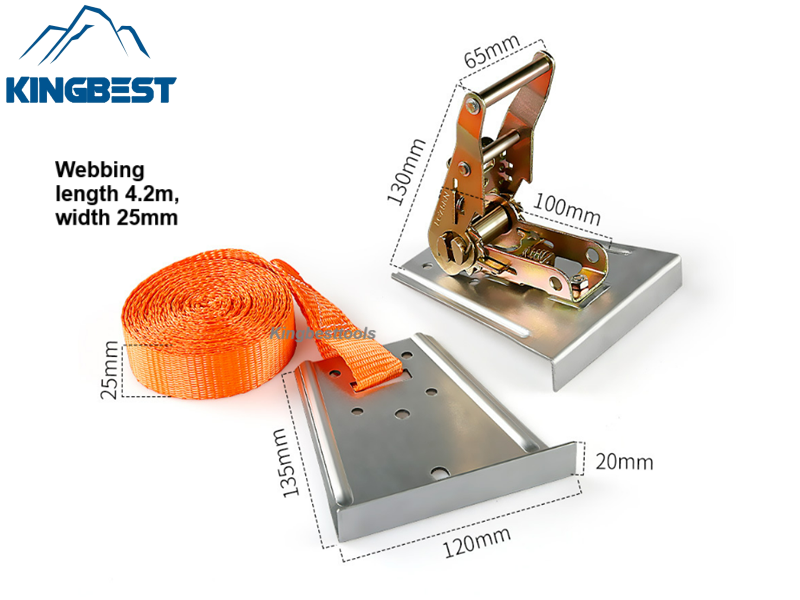 Steel Rope Tensioner Buckle Cargo Strap Tightening Device Belt Wheel and Tensioner