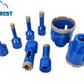 M14 Brazed Diamond Ordered Arrangement Drill Bit Hole Openers for Porcelain Dekton Tiles Ceramics Marble Granite