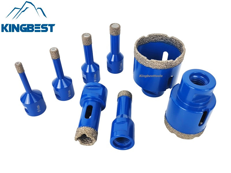 M14 Brazed Diamond Ordered Arrangement Drill Bit Hole Openers for Porcelain Dekton Tiles Ceramics Marble Granite