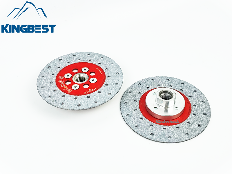 Diamond Saw Blade Cutting & Grinding Discs With Flange for Porcelain M14 & 5/8-11