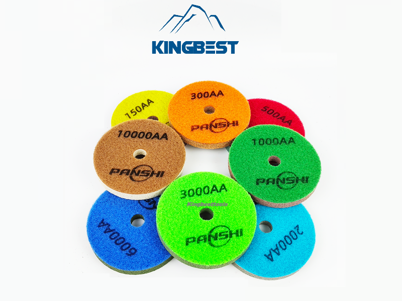 Sponge Fiber Wet Polishing Pads For 80mm/100mm/125mm/150mm/180mm/200mm