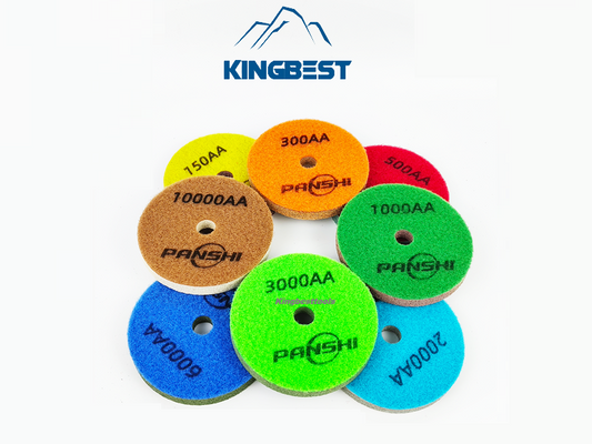 Sponge Fiber Wet Polishing Pads For 80mm/100mm/125mm/150mm/180mm/200mm