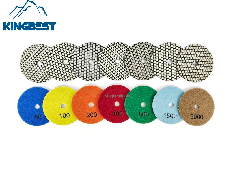 Fast Speed Polishing Pads Dry Pads Granite Marble Pads Stone Abrasive 7 steps 50/100/200/400/800/1500/3000#