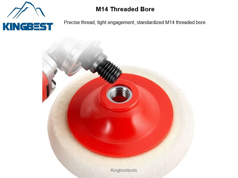 Round Wool Polishing Pads for Stone, Metal, Stainless Steel, Glass,M14