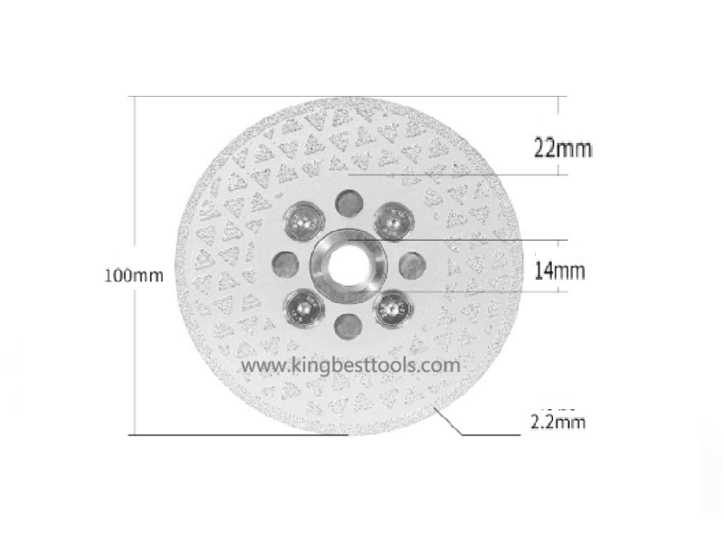 Dual Sides Star Blade  with Flange M14