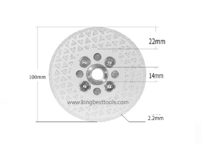 Dual Sides Star Blade  with Flange M14