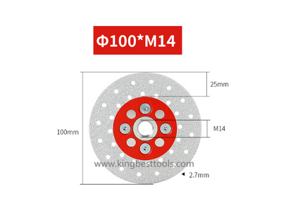 M14 & 5/8-11 Cutting & Grinding Discs With Flange for Porcelain