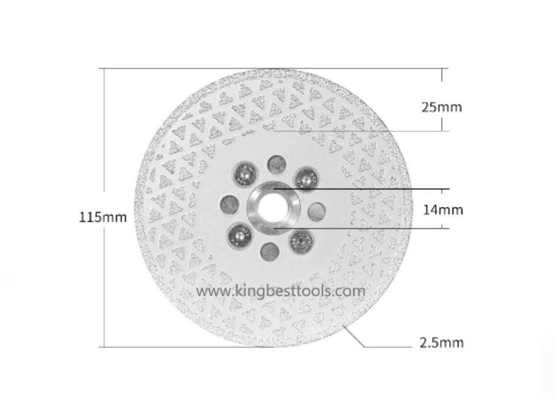 Dual Sides Star Blade  with Flange M14