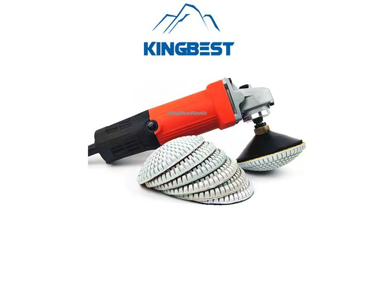 Curved Polishing Pads Wet Pads Grinding Pads with Curved Backer 4 inch 100mm