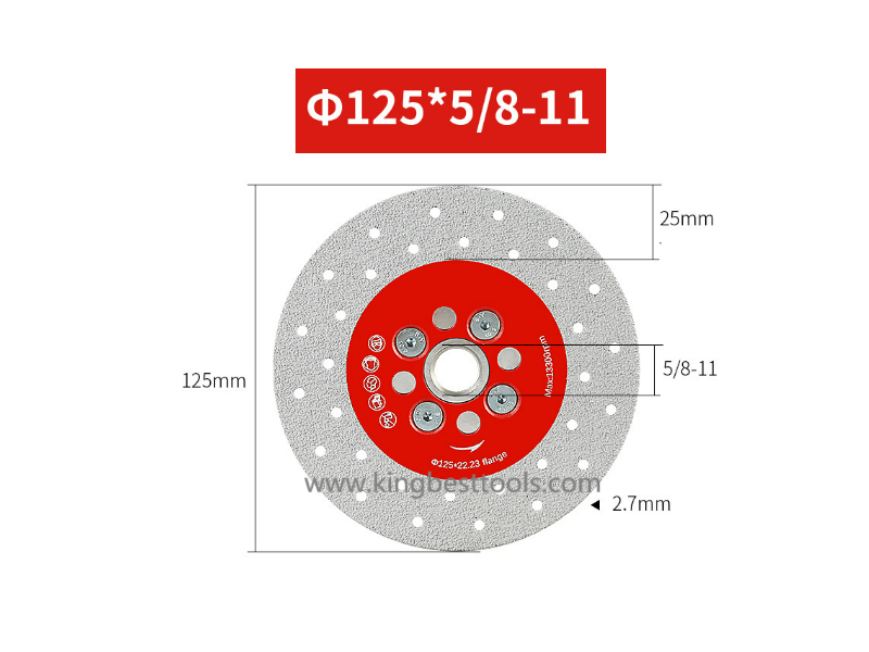 M14 & 5/8-11 Cutting & Grinding Discs With Flange for Porcelain