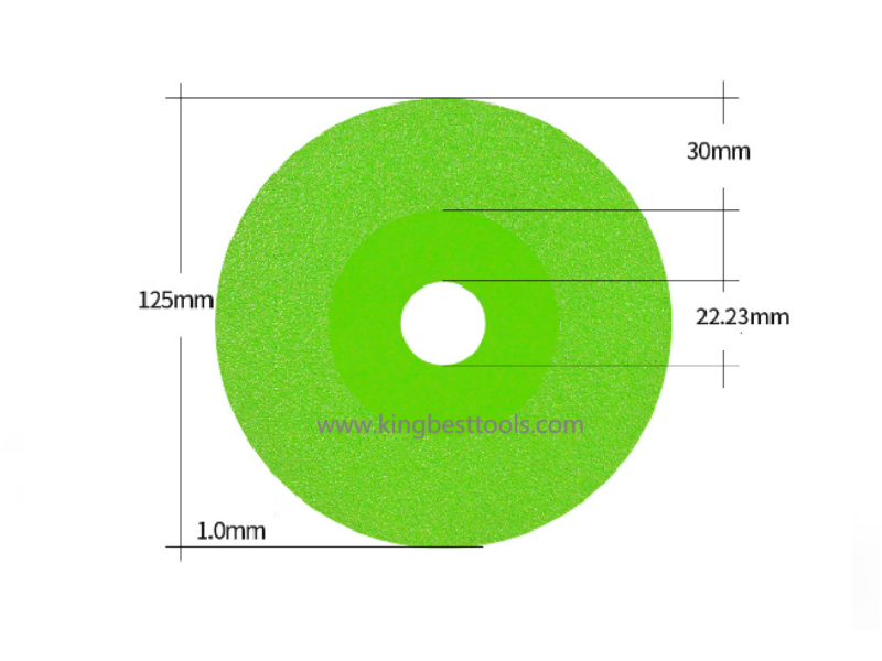 Green Disc For Porcelain 115mm and 125mm with central hole 22.23mm