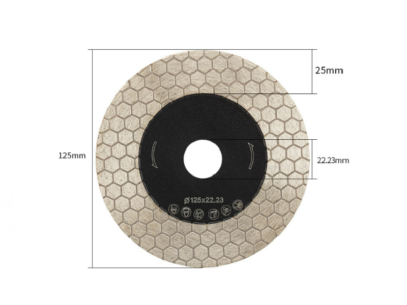 M14/22.23mm Football Corrugated Cutting Disc For Porcelain