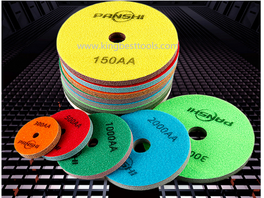 Sponge Fiber Wet Polishing Pads For 80mm/100mm/125mm/150mm/180mm/200mm