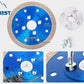 Blue Diamond Cutting Blades with Flange for Marble Ceramic Turbo Saw Blade for Porcelain Sintered Stone Dekton Tile Cutting Disc
