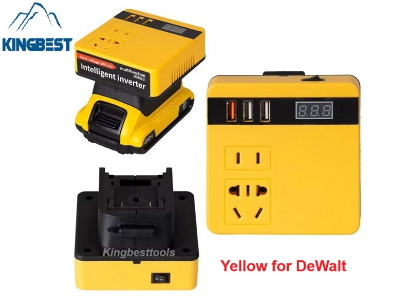 220v Multifunction Intelligent Lithium Battery  Inverter Outdoor Work Converter For Dewalt/Makita/Milwaukee with Voltage Display-Free Shipping