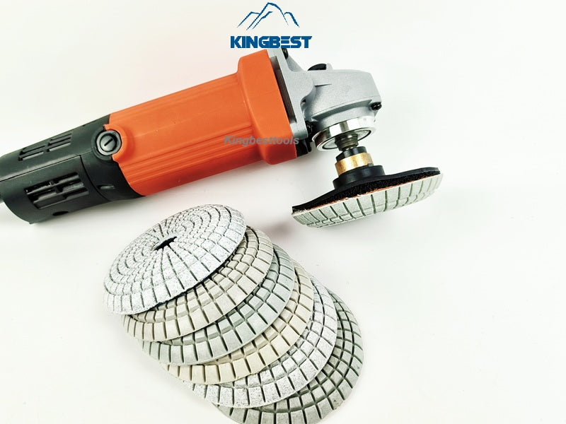 Bowl Shaped Polishing Pads Wet Pads Grinding Discs With Soft Rubber Backer