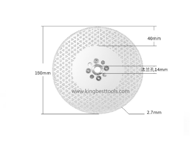 Dual Sides Star Blade  with Flange M14