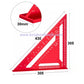 Promotion! 7inch/12inch Multifunctional Aluminum Triangle Ruler 90 Degree Right Angle Ruler 45 Degree Angle Ruler High Precision Free Shipping to US Mainland Only A01