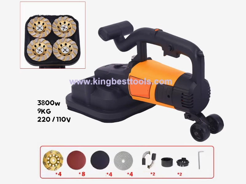 Four-head Dust-free Grinding Machine Floor Grinding Machine Floor Renovation Machine Free Shipping