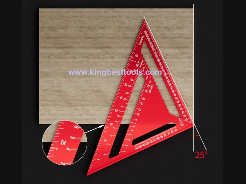 Promotion! 7inch/12inch Multifunctional Aluminum Triangle Ruler 90 Degree Right Angle Ruler 45 Degree Angle Ruler High Precision Free Shipping to US Mainland Only A01