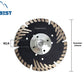 Diamond Blade with Slanted Protective Teeth for Cutting Hard Stone Straight Cutting Blades Slotting and Grinding Discs for Granite Stone