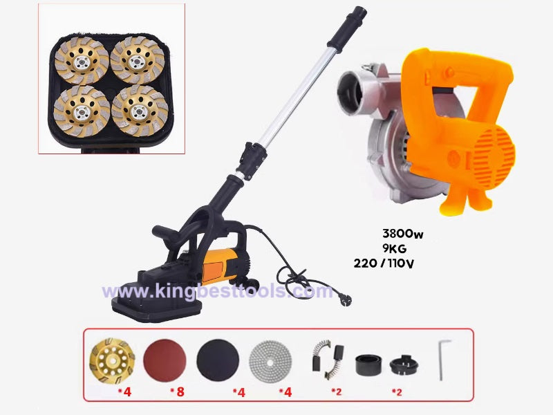 Four-head Dust-free Grinding Machine Floor Grinding Machine Floor Renovation Machine Free Shipping