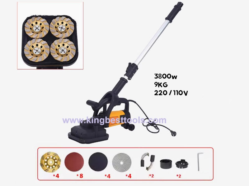 Four-head Dust-free Grinding Machine Floor Grinding Machine Floor Renovation Machine Free Shipping