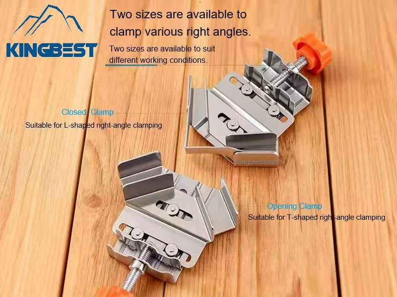 Woodworking Corner Clamp Stainless Steel Adjustable 90 Degree Right Angle Clamps