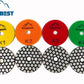 Dry Pads for Stone Super Fast 4 Steps Thicknessed Dry Polishing Pads 80mm