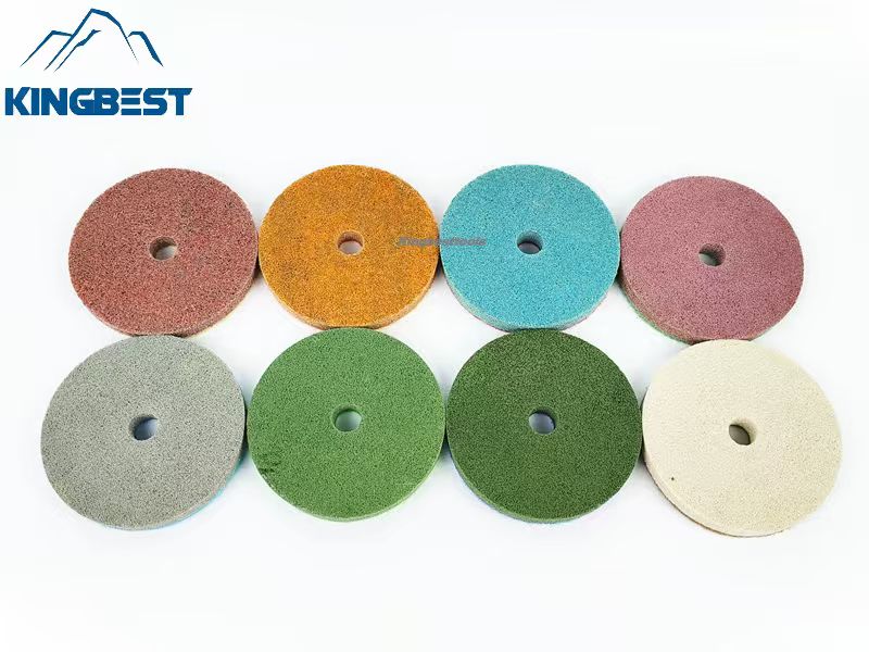 Sponge Fiber Wet Polishing Pads For 80mm/100mm/125mm/150mm/180mm/200mm