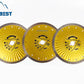 Super Thin Porcelain Tiles Cutting Disc Saw Blades Dry and Wet Cutting Yellow Color