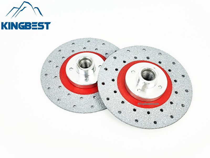 Diamond Saw Blade Cutting & Grinding Discs With Flange for Porcelain M14 & 5/8-11