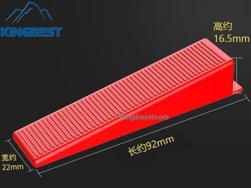 Tile Leveling System  Red Wedges Reusable T-Tile Spacers Clip Leveler Locator Insert Base