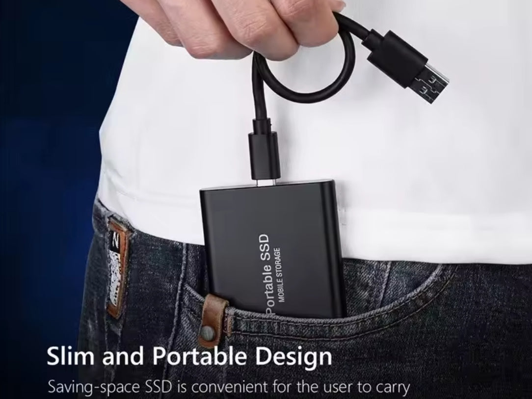 Portable Storage Mobile Storage Portable SSD External Hard Drive High Speed Solid Disk for All Devices Free Shipping