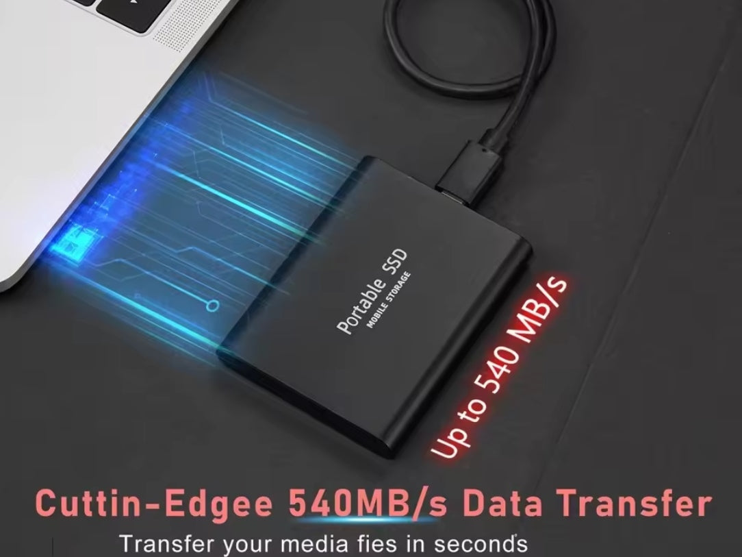 Portable Storage Mobile Storage Portable SSD External Hard Drive High Speed Solid Disk for All Devices Free Shipping