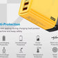5 in 1 GaN USD Type C Desktop Charger 240W Fast Charger Phone Adapter 10A Type C Cable for Iphone Samsung US Plug Charger Free Shipping