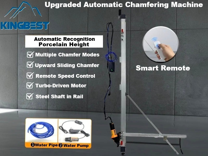 Remote Controlled Automatic Chamfering Cutter with Frame Vertical Automatic Chamfering Machine Rail Tiles Cutter  For Tiles Porcelain Ceramics Free Shipping