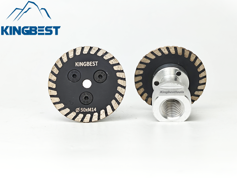 Removable M14 Flange Brazed Diamond Blade 50 Diameter Grinder Engraving Saw Caving Blade