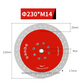 M14 & 5/8-11 Cutting & Grinding Discs With Flange for Porcelain