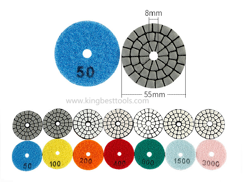2 inch Dry Polishing Pads/Sandpapers ~~ Backer for free