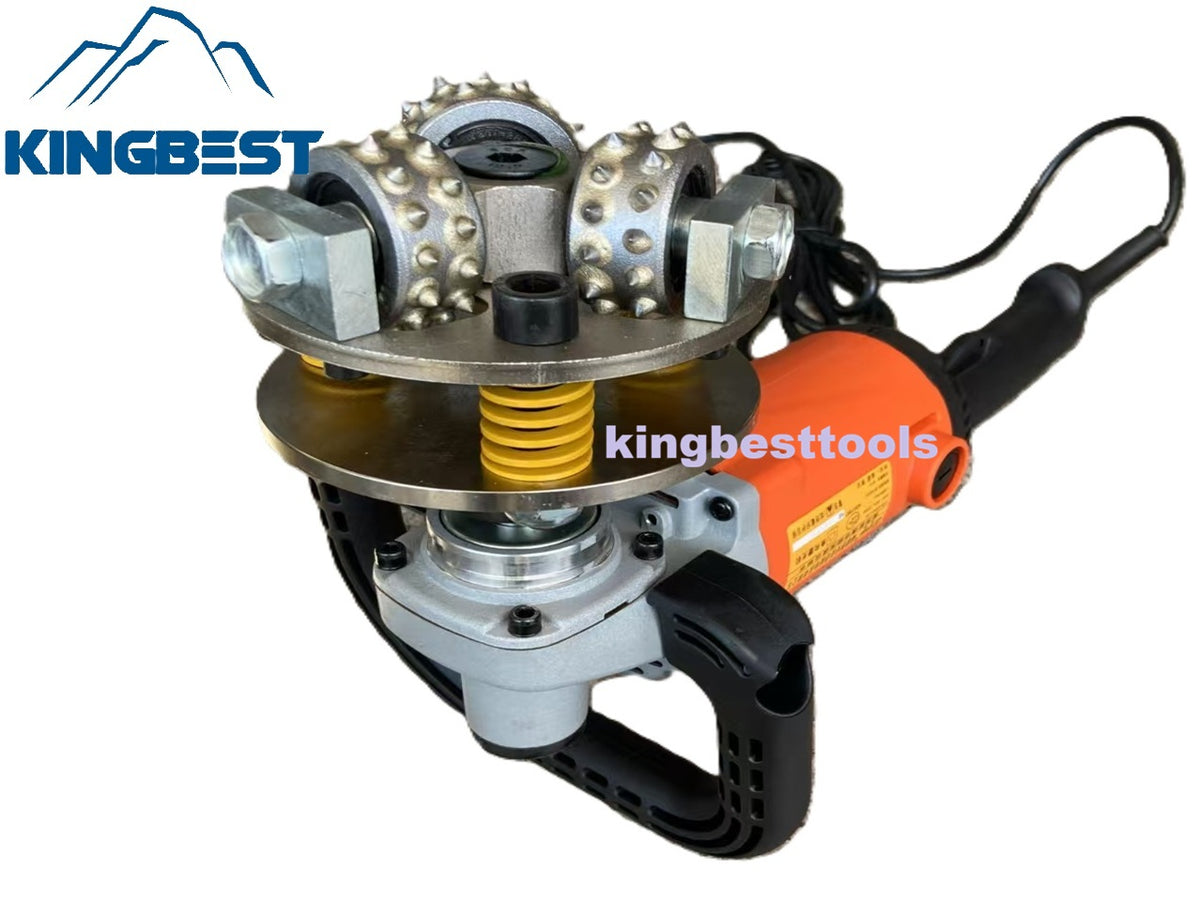 Rotary Bushhammer Angle Grinder For Stone And Concrete Rough Surface Free Shipping A01/A02