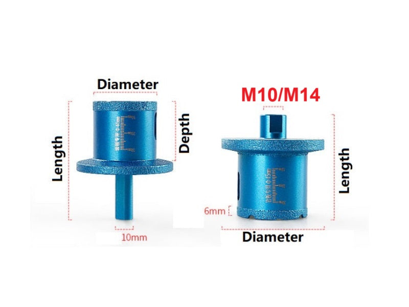 Drilling Bits for Drain Hole--Porcelain Preferred